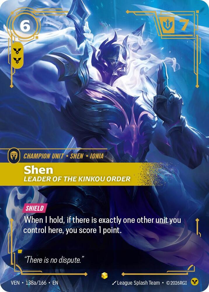 Shen, Leader of the Kinkou Order (Alternate Art) (Foil) (Vendetta)(VEN-138a/166)(E)