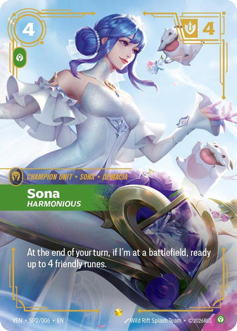 Sona, Harmonious (Foil) (Vendetta)(VEN-SP2/006)(E)