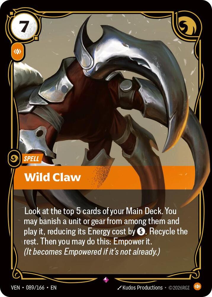 Wild Claw (Foil) (Vendetta)(VEN-089/166)(R)