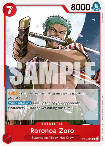 Roronoa Zoro (Starter Deck 31: RED Monkey.D.Luffy)([ST31] OP14-015)(R)