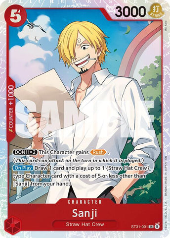 Sanji [Foil] (Starter Deck 31: RED Monkey.D.Luffy)(ST31-001)(SR)