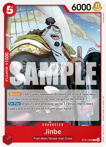 Jinbe (Starter Deck 31: RED Monkey.D.Luffy)(ST31-002)(C)