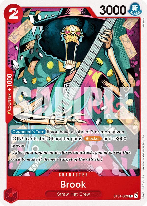 Brook (Starter Deck 31: RED Monkey.D.Luffy)(ST31-003)(C)