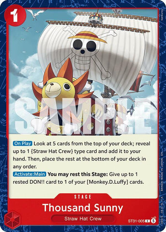 Thousand Sunny (Starter Deck 31: RED Monkey.D.Luffy)(ST31-005)(C)