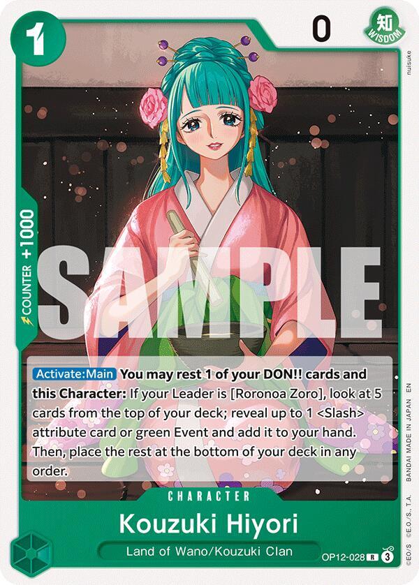 Kouzuki Hiyori (Starter Deck 32: GREEN Roronoa Zoro)([ST32] OP12-028)(R)