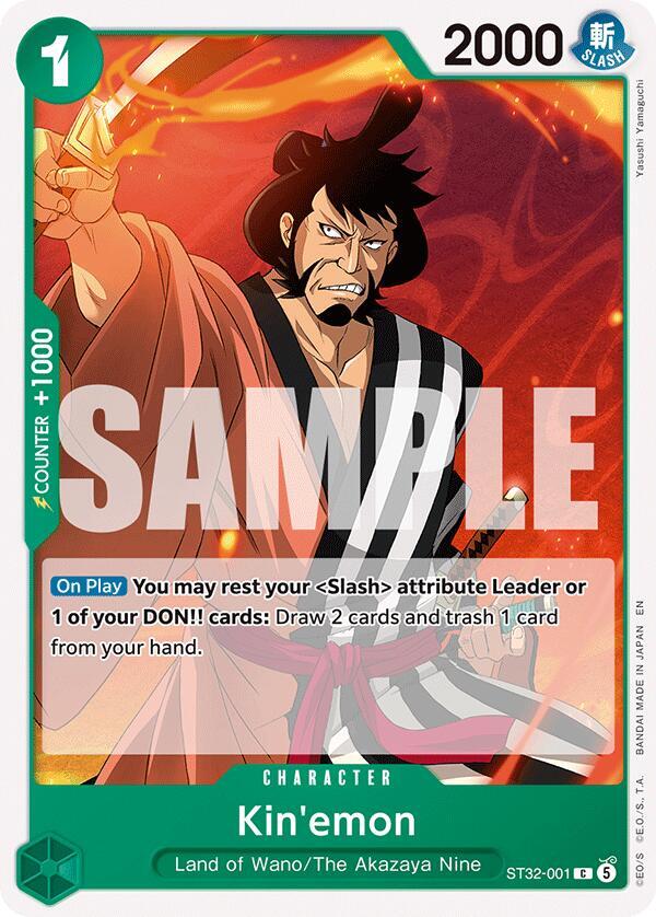 Kin'emon (Starter Deck 32: GREEN Roronoa Zoro)(ST32-001)(C)