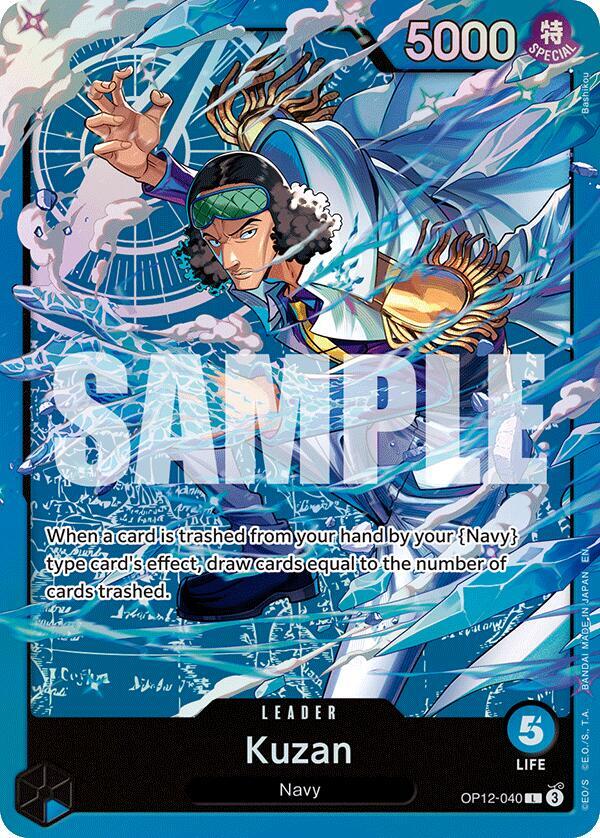 Kuzan (OP12-040) [Foil] (Starter Deck 33: BLUE Kuzan)([ST33] OP12-040)(L)