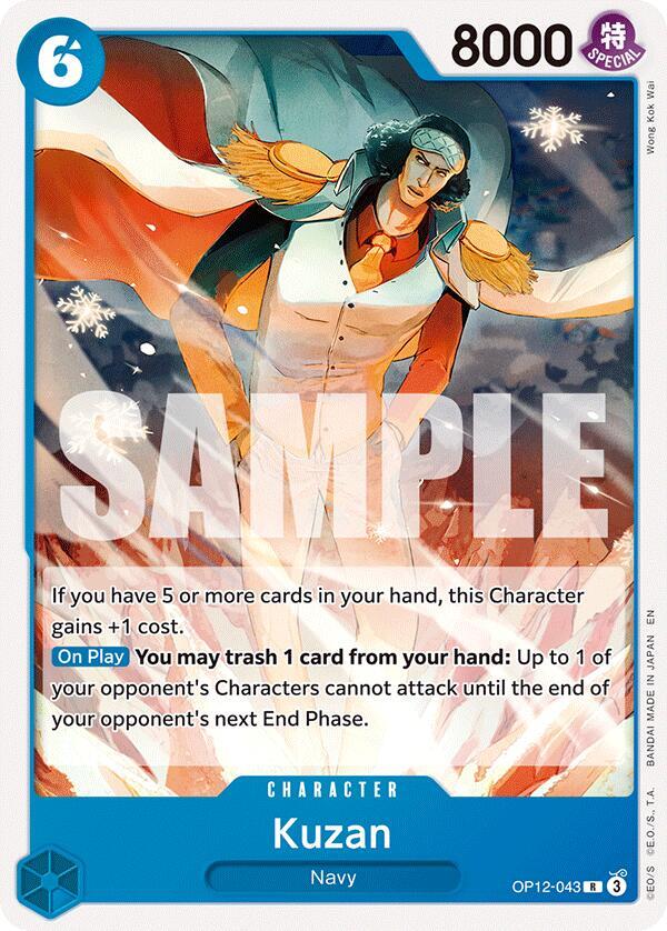 Kuzan (OP12-043) (Starter Deck 33: BLUE Kuzan)([ST33] OP12-043)(R)