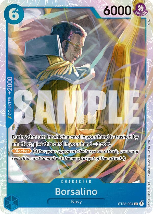 Borsalino [Foil] (Starter Deck 33: BLUE Kuzan)(ST33-004)(SR)