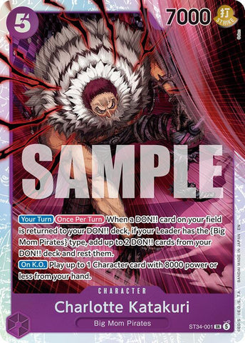 Charlotte Katakuri (ST34-001) - Foil (Starter Deck 34: PURPLE Charlotte Katakuri)(ST34-001)(SR)
