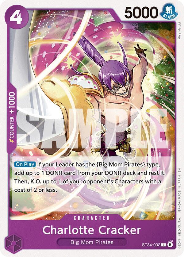 Charlotte Cracker (Starter Deck 34: PURPLE Charlotte Katakuri)(ST34-002)(C)