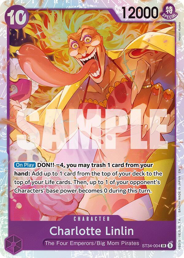 Charlotte Linlin - Foil (Starter Deck 34: PURPLE Charlotte Katakuri)(ST34-004)(SR)