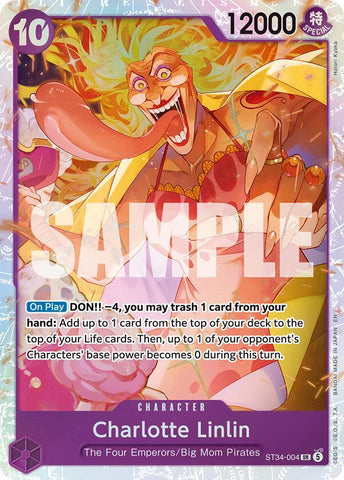 Charlotte Linlin - Foil (Starter Deck 34: PURPLE Charlotte Katakuri)(ST34-004)(SR)