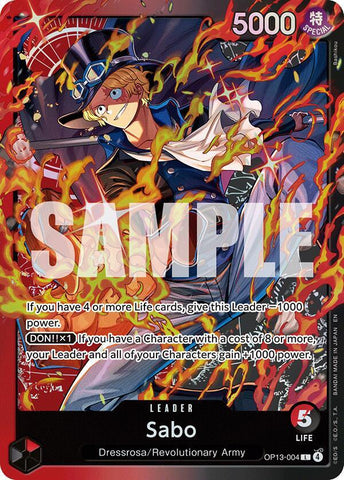 Sabo (OP13-004) [Foil] (Starter Deck 35: RED/BLACK Sabo)([ST35] OP13-004)(L)