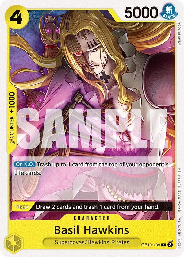 Basil Hawkins (Starter Deck 36: YELLOW Eustass"Captain"Kid)([ST36] OP10-109)(R)