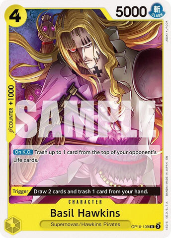 Basil Hawkins (Starter Deck 36: YELLOW Eustass"Captain"Kid)([ST36] OP10-109)(R)