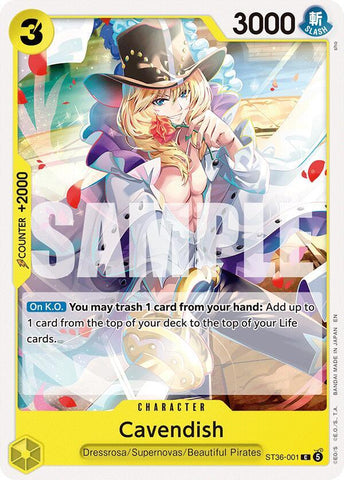 Cavendish (Starter Deck 36: YELLOW Eustass"Captain"Kid)(ST36-001)(C)