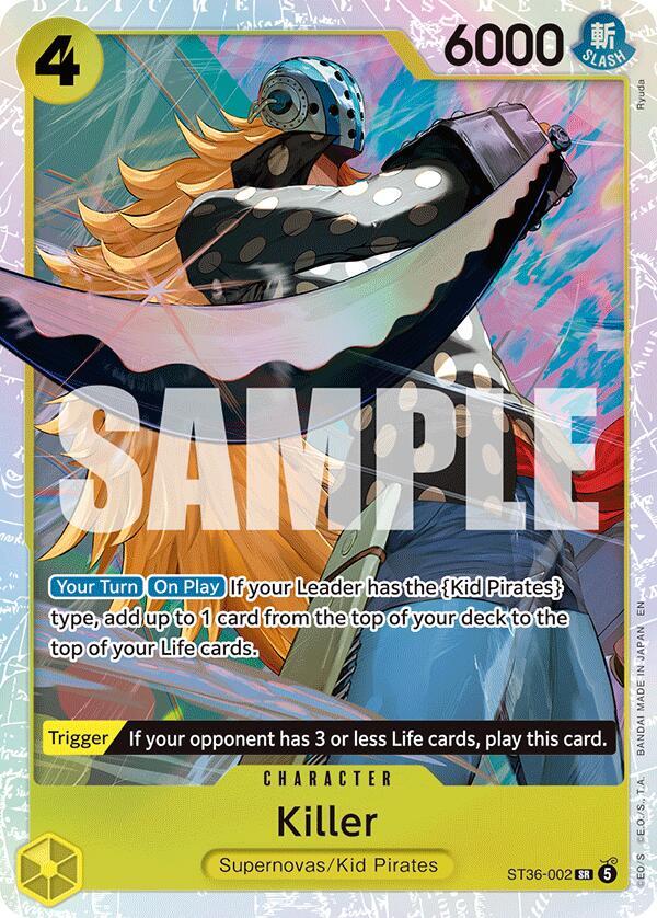 Killer [Foil] (Starter Deck 36: YELLOW Eustass"Captain"Kid)(ST36-002)(SR)