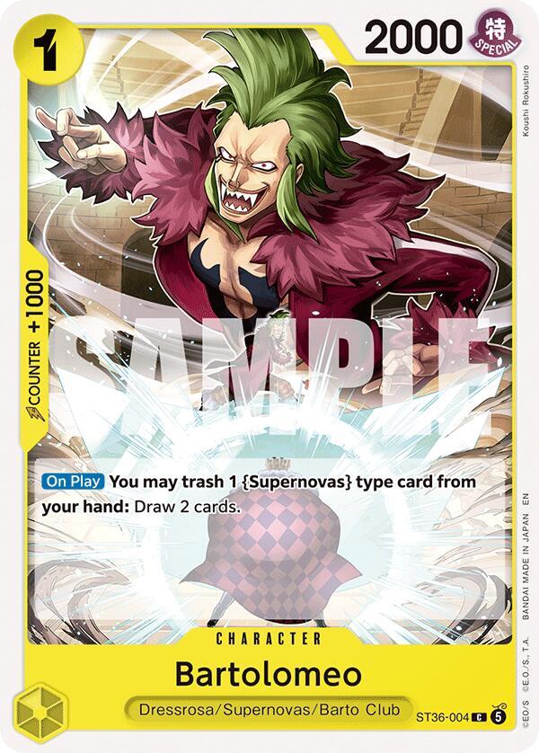 Bartolomeo (Starter Deck 36: YELLOW Eustass"Captain"Kid)(ST36-004)(C)