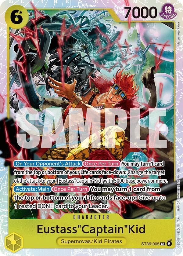 Eustass"Captain"Kid (ST36-005) [Foil] (Starter Deck 36: YELLOW Eustass"Captain"Kid)(ST36-005)(SR)