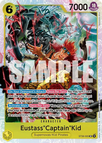 Eustass"Captain"Kid (ST36-005) [Foil] (Starter Deck 36: YELLOW Eustass"Captain"Kid)(ST36-005)(SR)
