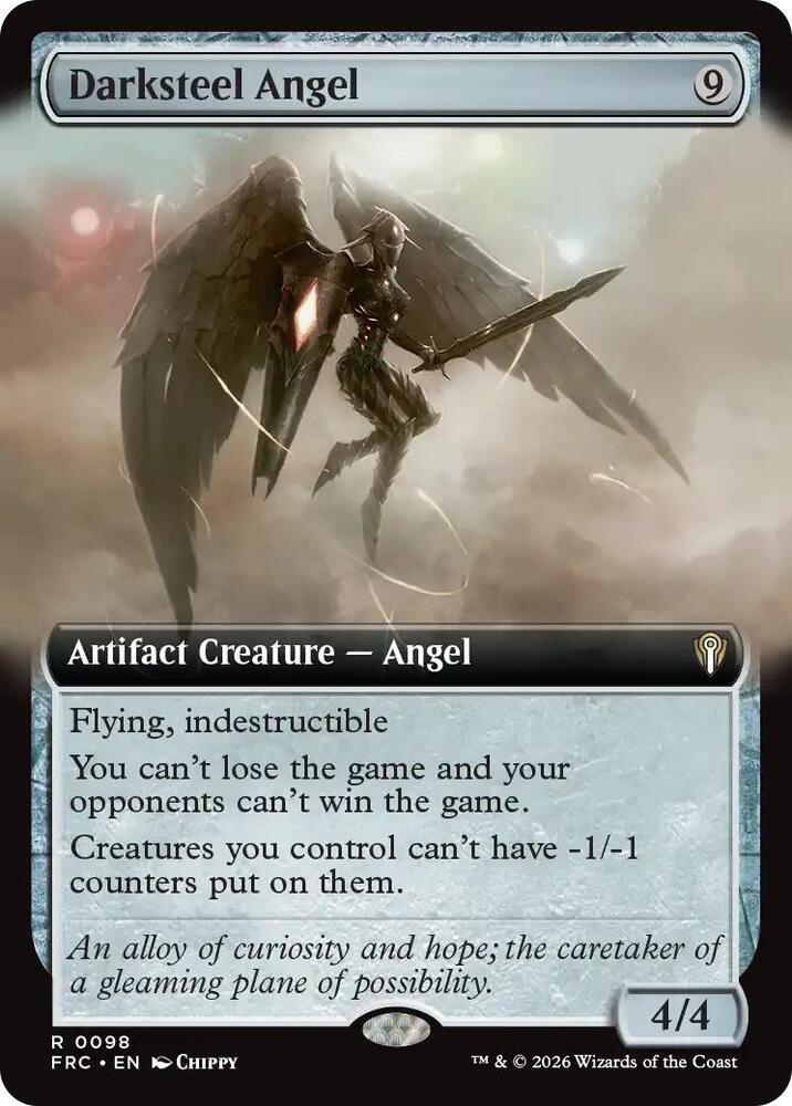 Darksteel Angel [Extended Art] (Reality Fracture Commander)(FRC-98)(R)