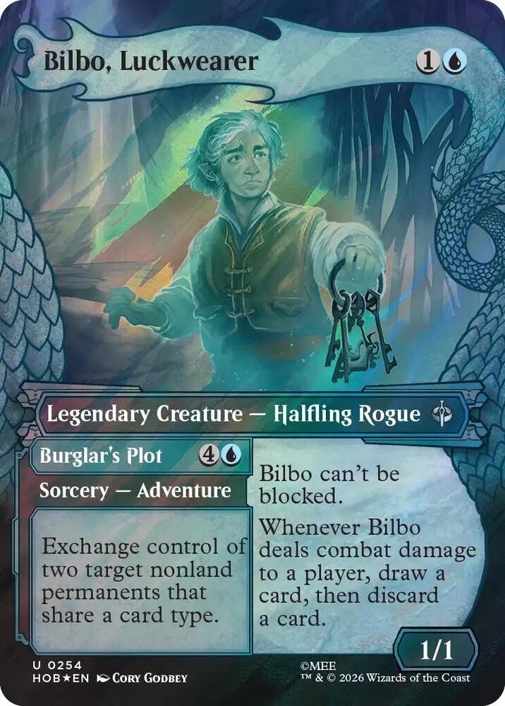 Bilbo, Luckwearer [Showcase] [Surge] [Foil] (The Hobbit)(HOB-254)(U)