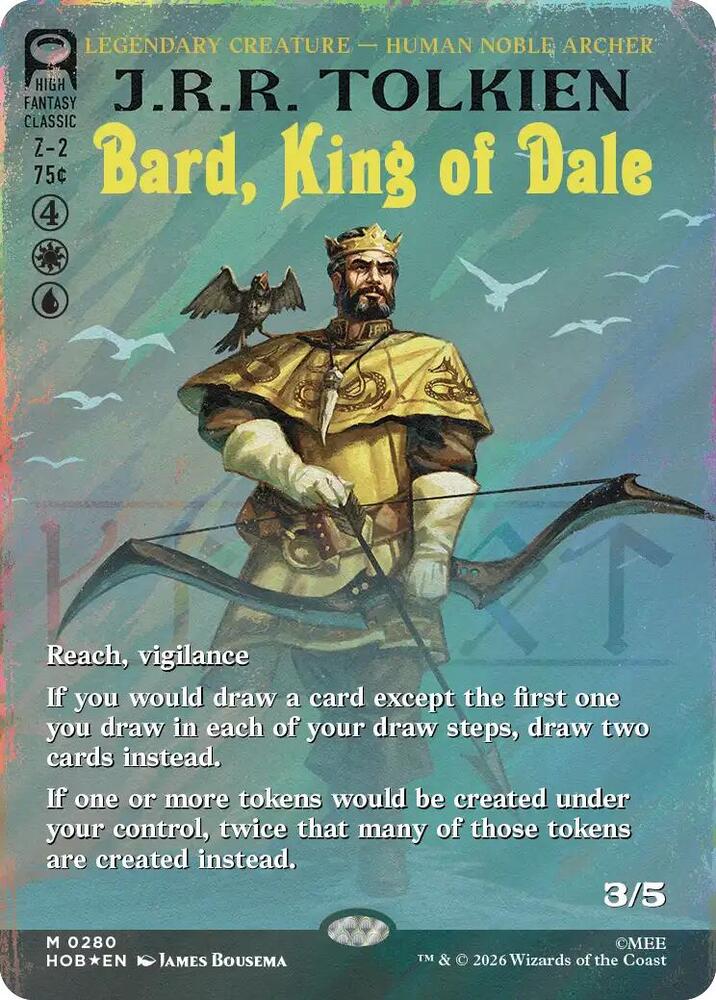 Bard, King of Dale [Borderless] [Surge] [Foil] (The Hobbit)(HOB-280)(M)