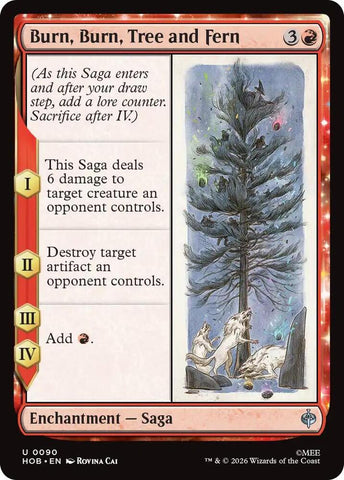 Burn, Burn, Tree and Fern (The Hobbit)(HOB-90)(U)