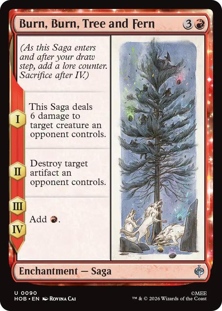 Burn, Burn, Tree and Fern [Foil] (The Hobbit)(HOB-90)(U)