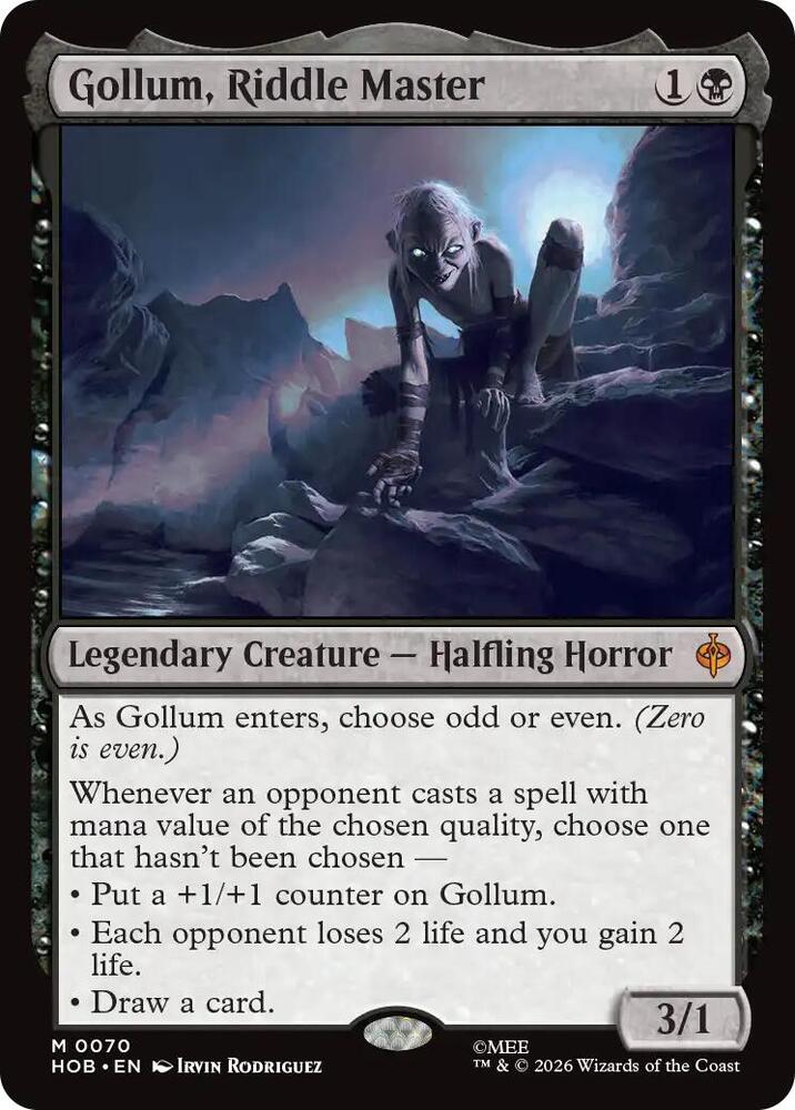 Gollum, Riddle Master (The Hobbit)(HOB-70)(M)