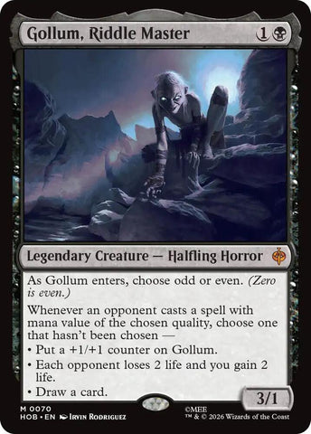 Gollum, Riddle Master (The Hobbit)(HOB-70)(M)