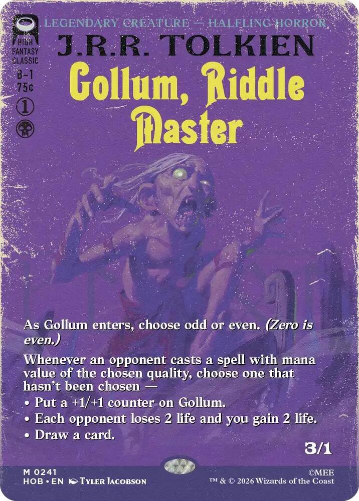 Gollum, Riddle Master [Borderless] (The Hobbit)(HOB-241)(M)