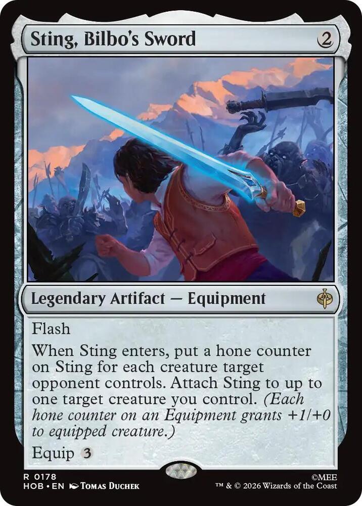 Sting, Bilbo's Sword [Foil] (The Hobbit)(HOB-178)(R)
