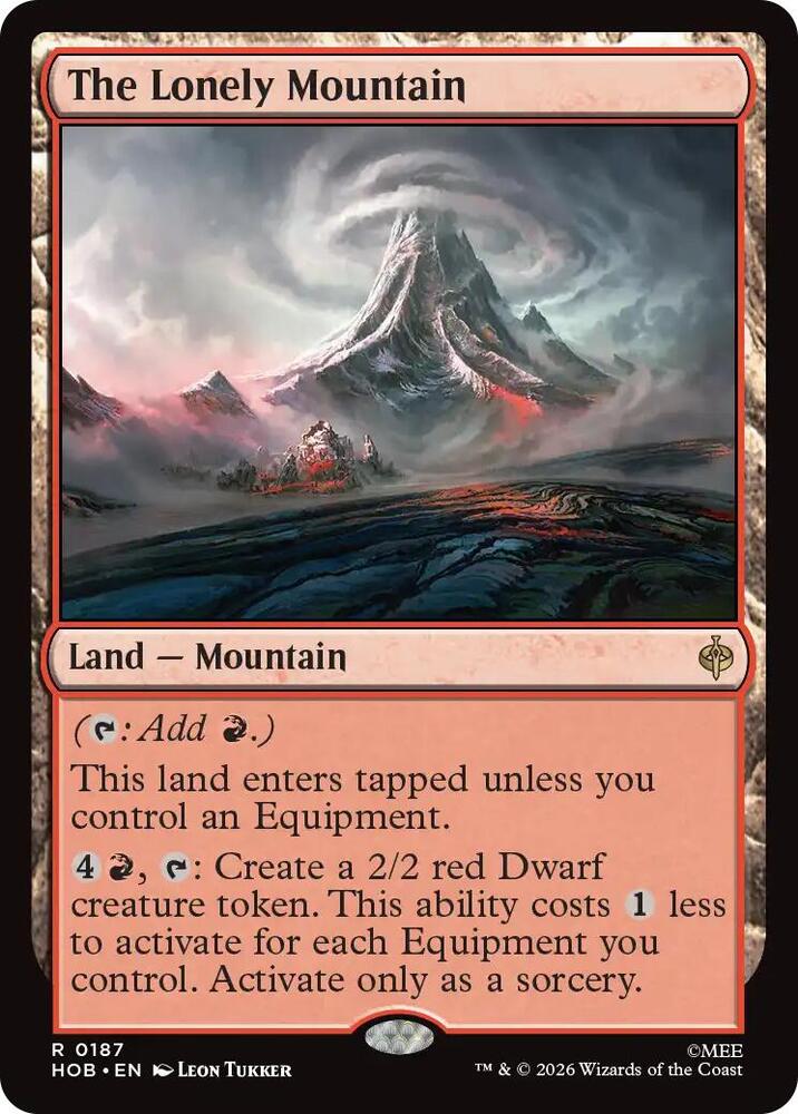 The Lonely Mountain [Foil] (The Hobbit)(HOB-187)(R)