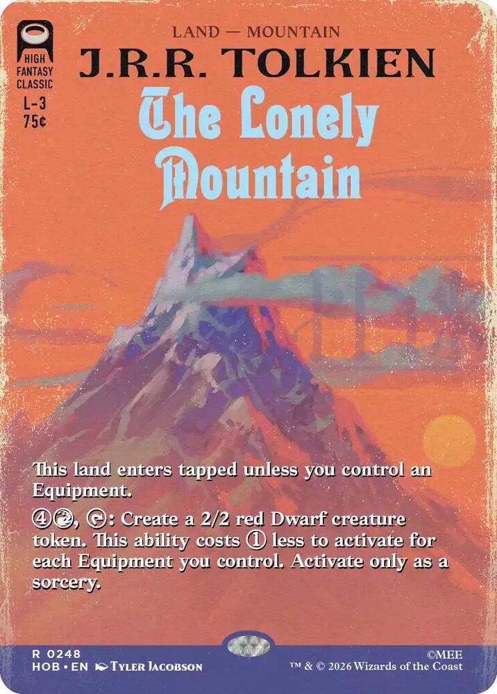The Lonely Mountain [Borderless] [Foil] (The Hobbit)(HOB-248)(R)
