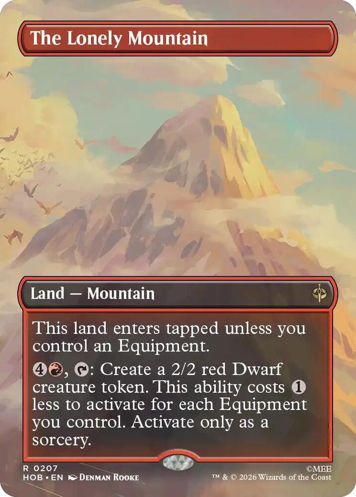 The Lonely Mountain [Borderless] (0207) [Foil] (The Hobbit)(HOB-207)(R)