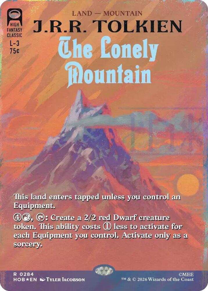 The Lonely Mountain [Borderless] [Surge] [Foil] (The Hobbit)(HOB-284)(R)