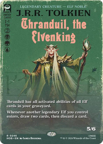 Thranduil, the Elvenking [Borderless] [Foil] (The Hobbit)(HOB-246)(R)