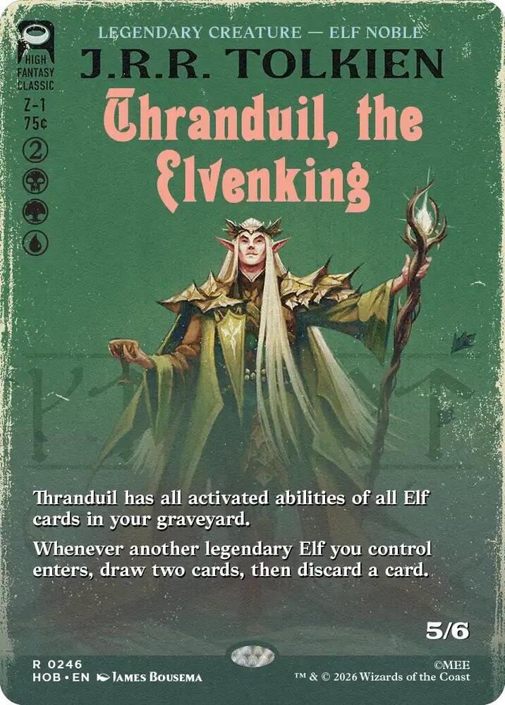 Thranduil, the Elvenking [Borderless] (The Hobbit)(HOB-246)(R)