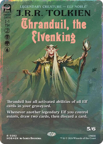 Thranduil, the Elvenking [Borderless] [Surge] [Foil] (The Hobbit)(HOB-282)(R)