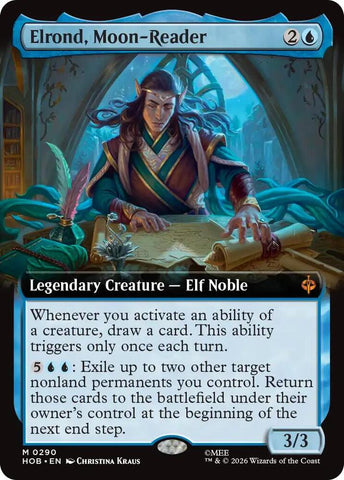 Elrond, Moon-Reader [Extended Art] (The Hobbit)(HOB-290)(M)