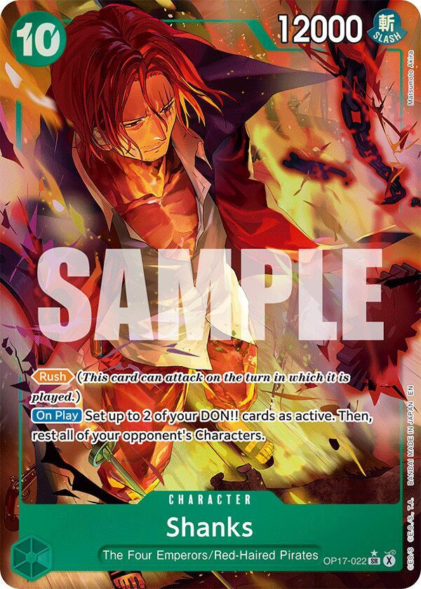 Shanks (022) [Alternate Art] [Foil] (The World's Strongest Warriors)(OP17-022)(SR)