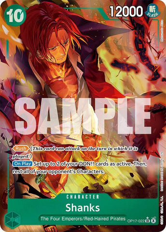 Shanks (022) [Alternate Art] [Foil] (The World's Strongest Warriors)(OP17-022)(SR)