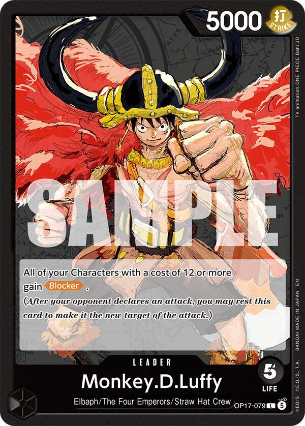Monkey.D.Luffy (The World's Strongest Warriors)(OP17-079)(L)