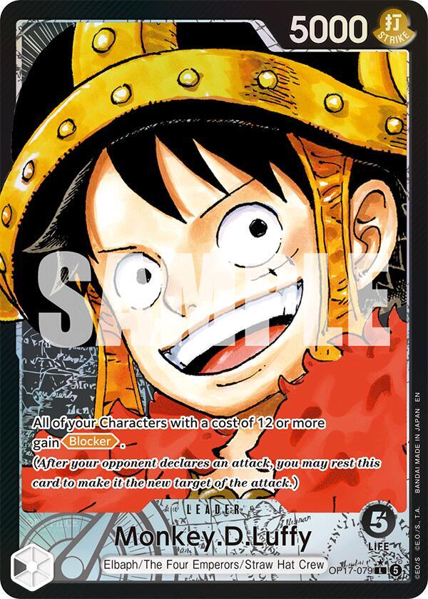 Monkey.D.Luffy [Alternate Art] [Foil] (The World's Strongest Warriors)(OP17-079)(L)