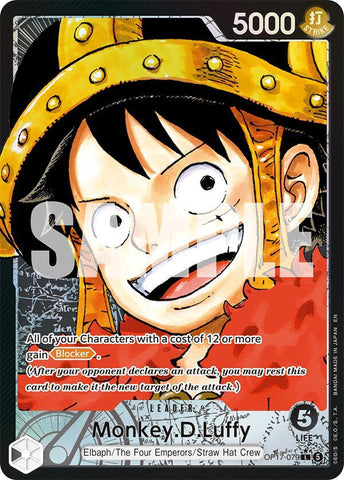 Monkey.D.Luffy [Alternate Art] [Foil] (The World's Strongest Warriors)(OP17-079)(L)
