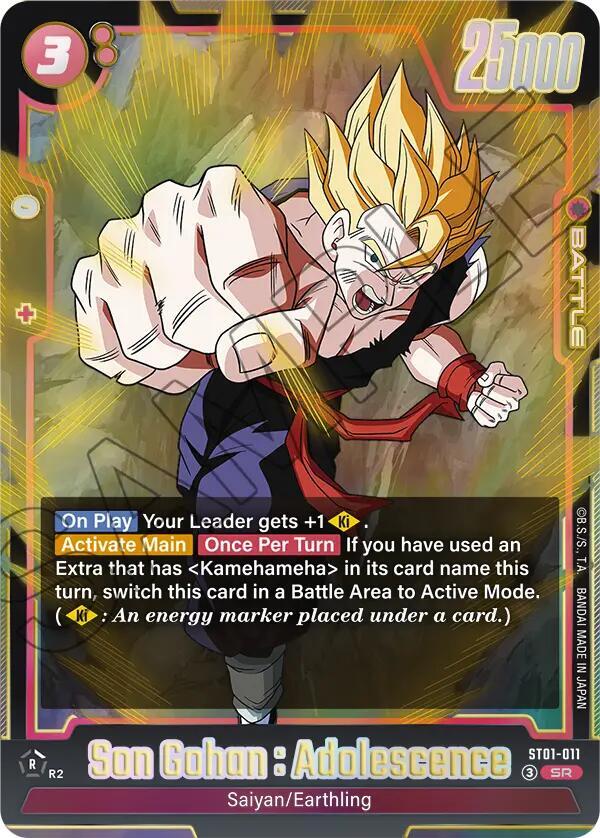 Son Gohan : Adolescence [011] [Foil] (ST01-011)(SR)