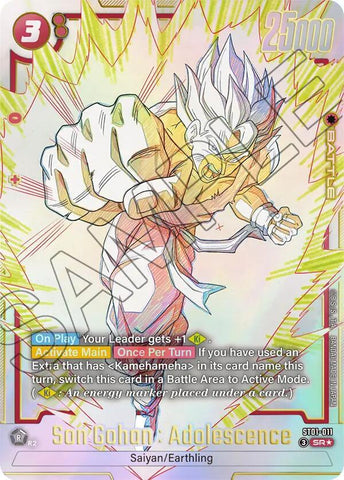 Son Gohan : Adolescence [011] [Alternate Art] [Foil] (ST01-011)(SR)