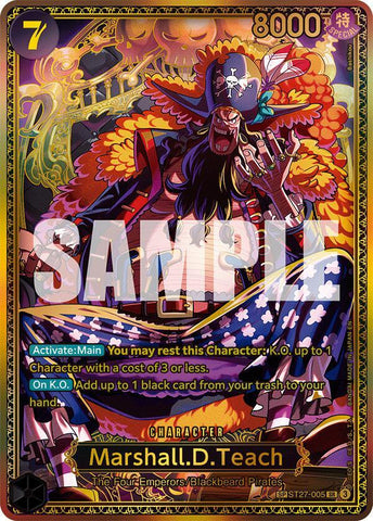 Marshall.D.Teach [SP] [Foil] (The World's Strongest Warriors)(ST27-005)(SR)